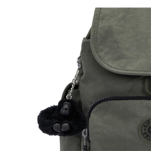 Mochila Kipling City Pack mini verde oscuro - Imagen 5