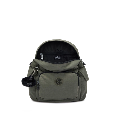 Mochila Kipling City Pack mini verde oscuro - Imagen 3
