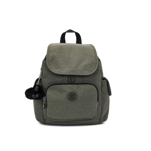Mochila Kipling City Pack mini verde oscuro