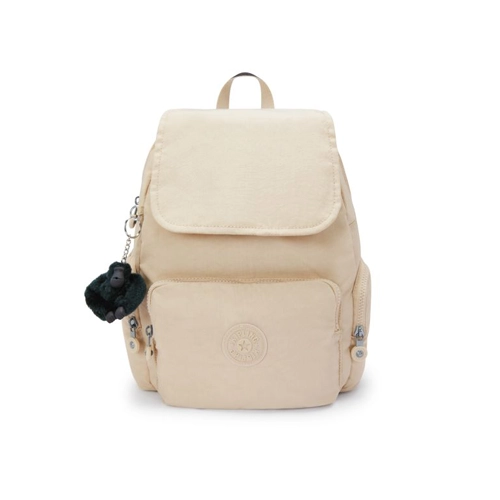Mochila Kipling City Zip S beige