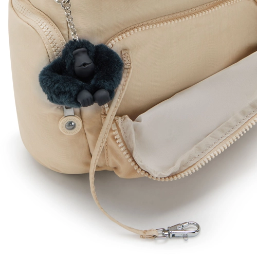 Mochila Kipling City Zip S beige - Imagen 5