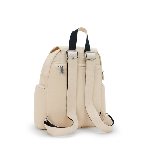 Mochila Kipling City Zip S beige - Imagen 4